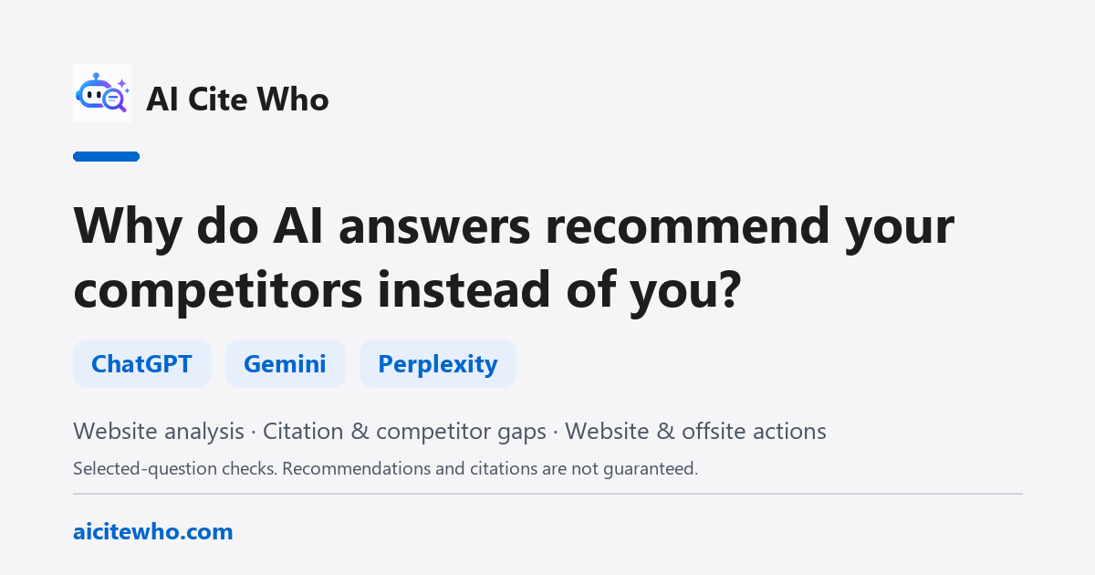 Show HN: Inspect AI recommendation evidence and turn findings into website tasks